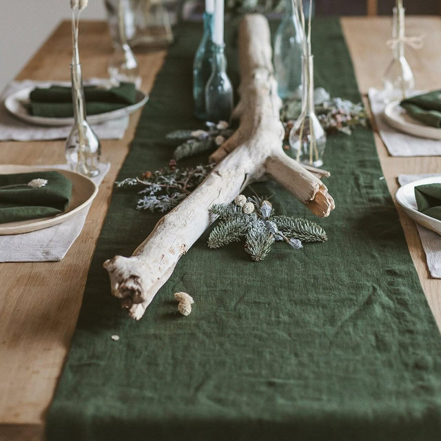 Soft Linen Table Runner,Natural Linen...
