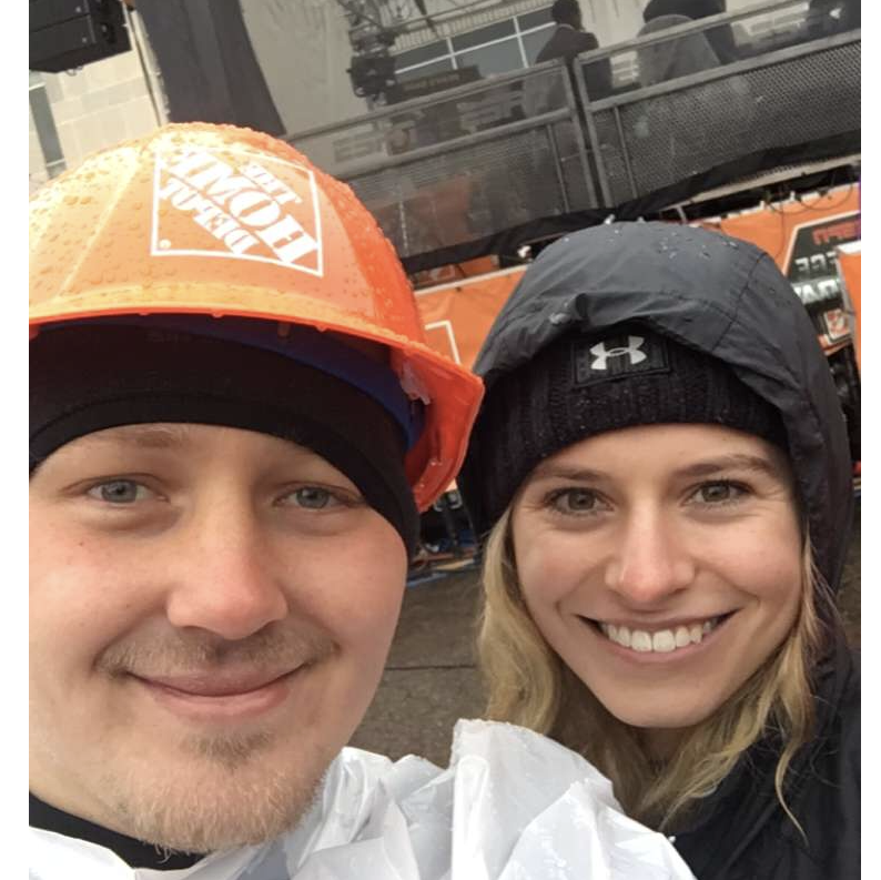 The couple reserves Saturdays in the fall for college football. This includes watching ESPN's College Gameday. In 2017, they woke up at 6:15AM to get in the front row when the show came to Columbus.