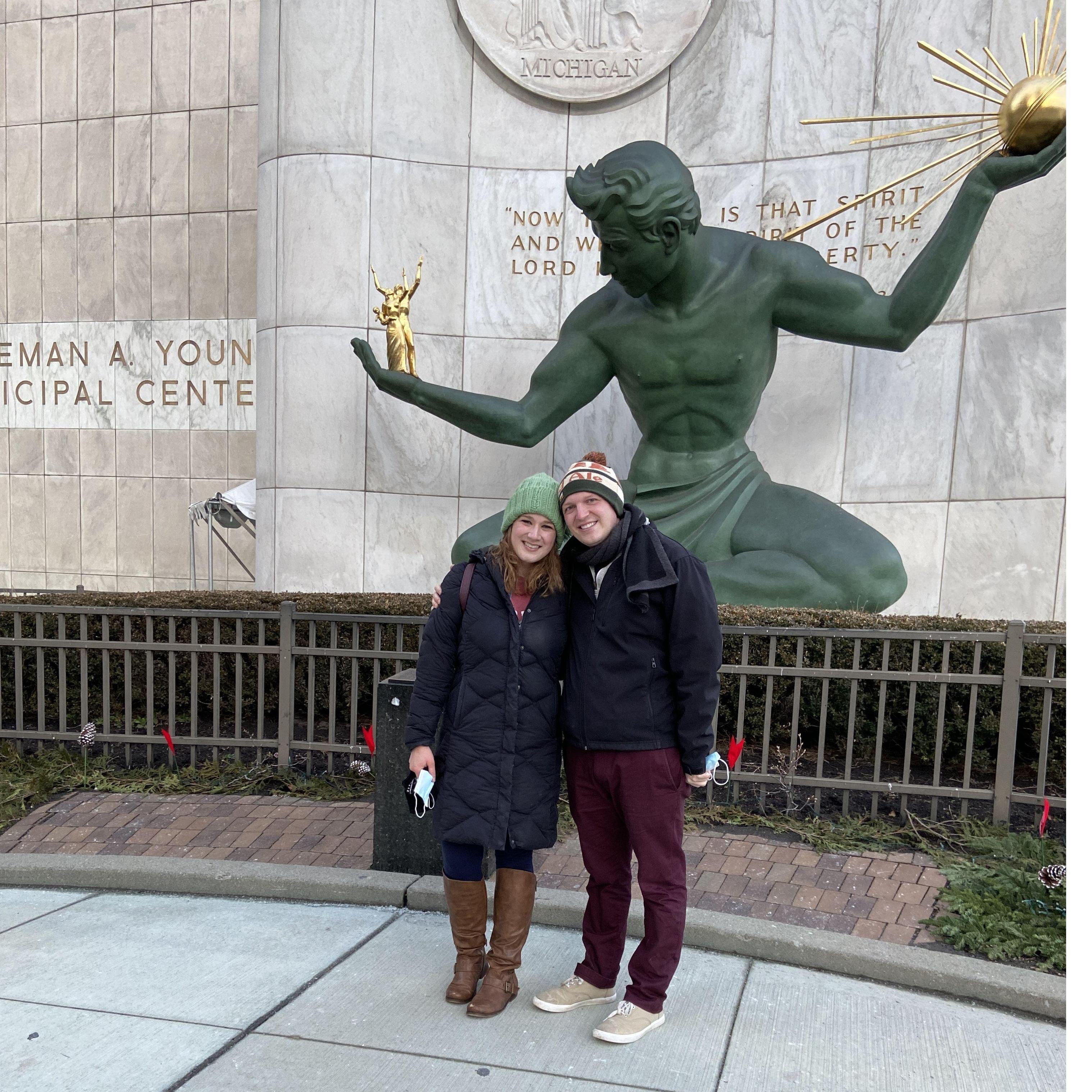 Cam's first time in Detroit!