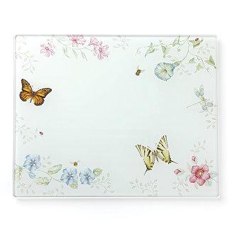 Butterfly Meadow Kitchen Large Glass Food Board, Created for Macy's