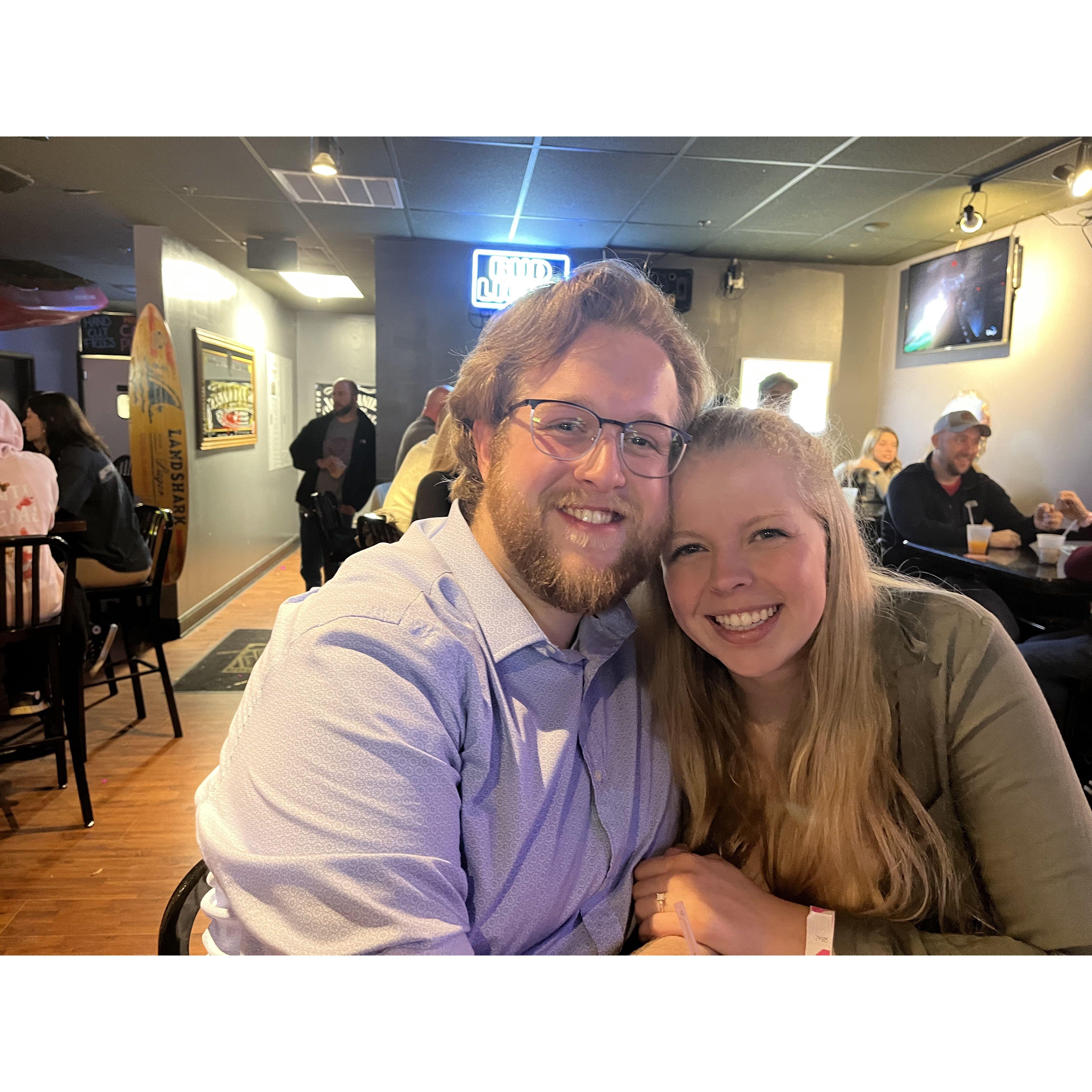 From a night where we went out with friends