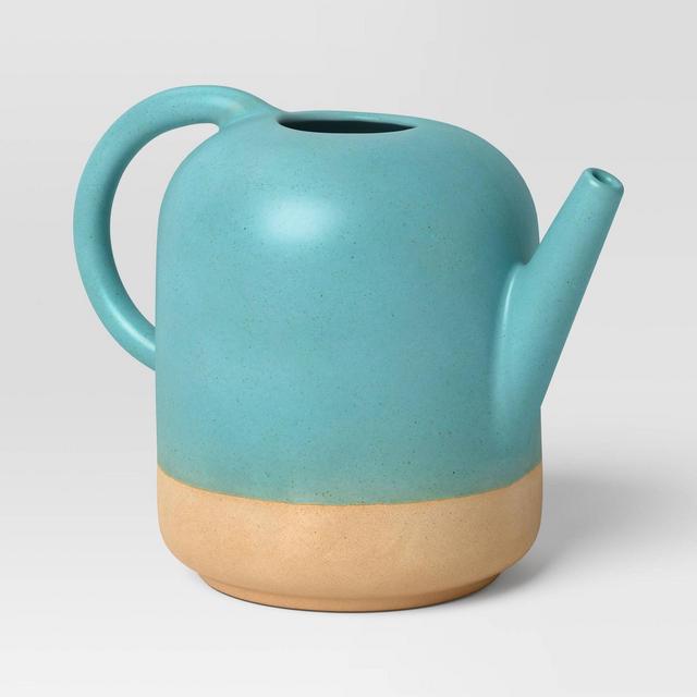 1gal Blue Ceramic Watering Can - Threshold™