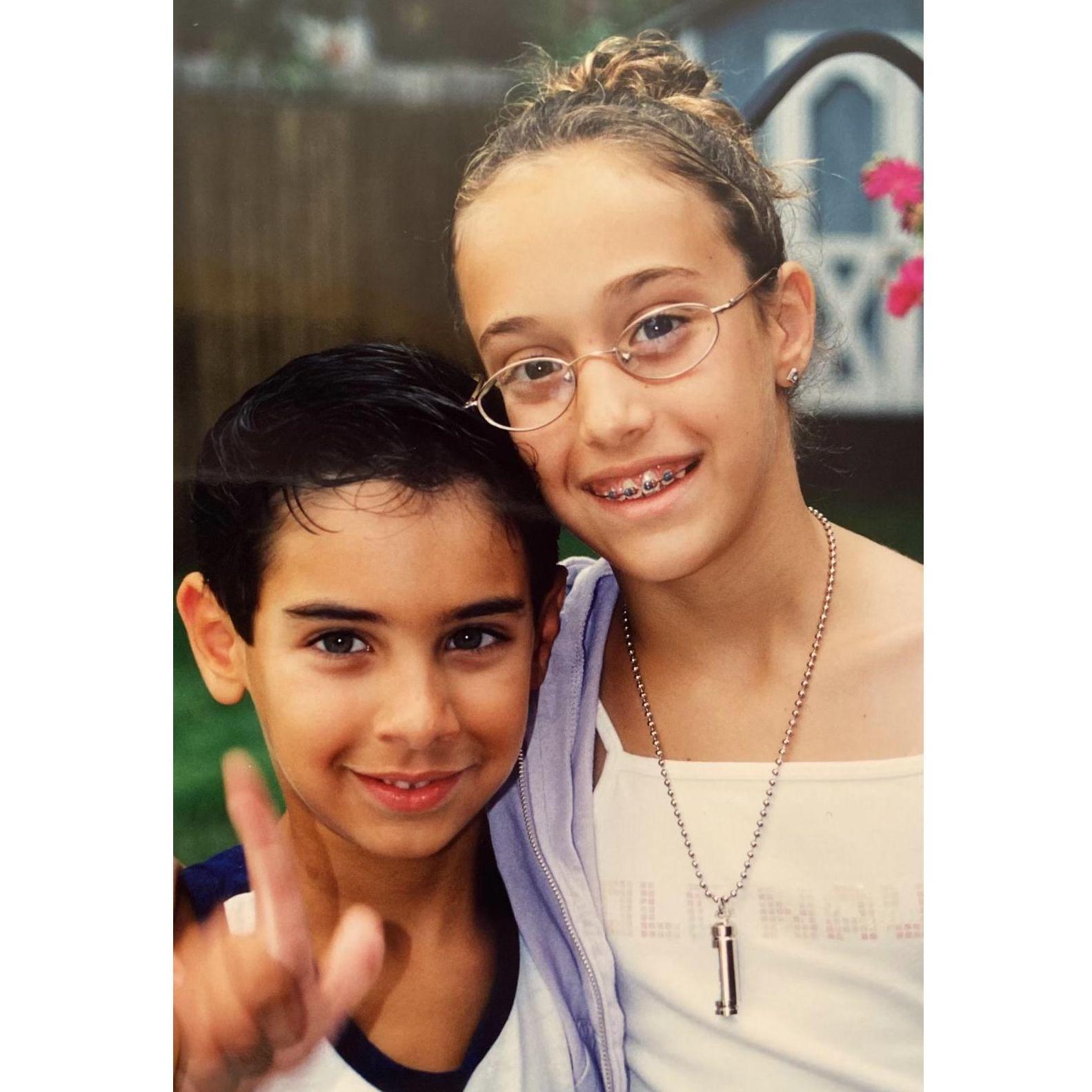 Michael and his STYLISH sister Genna (I see you with those frames Gen)