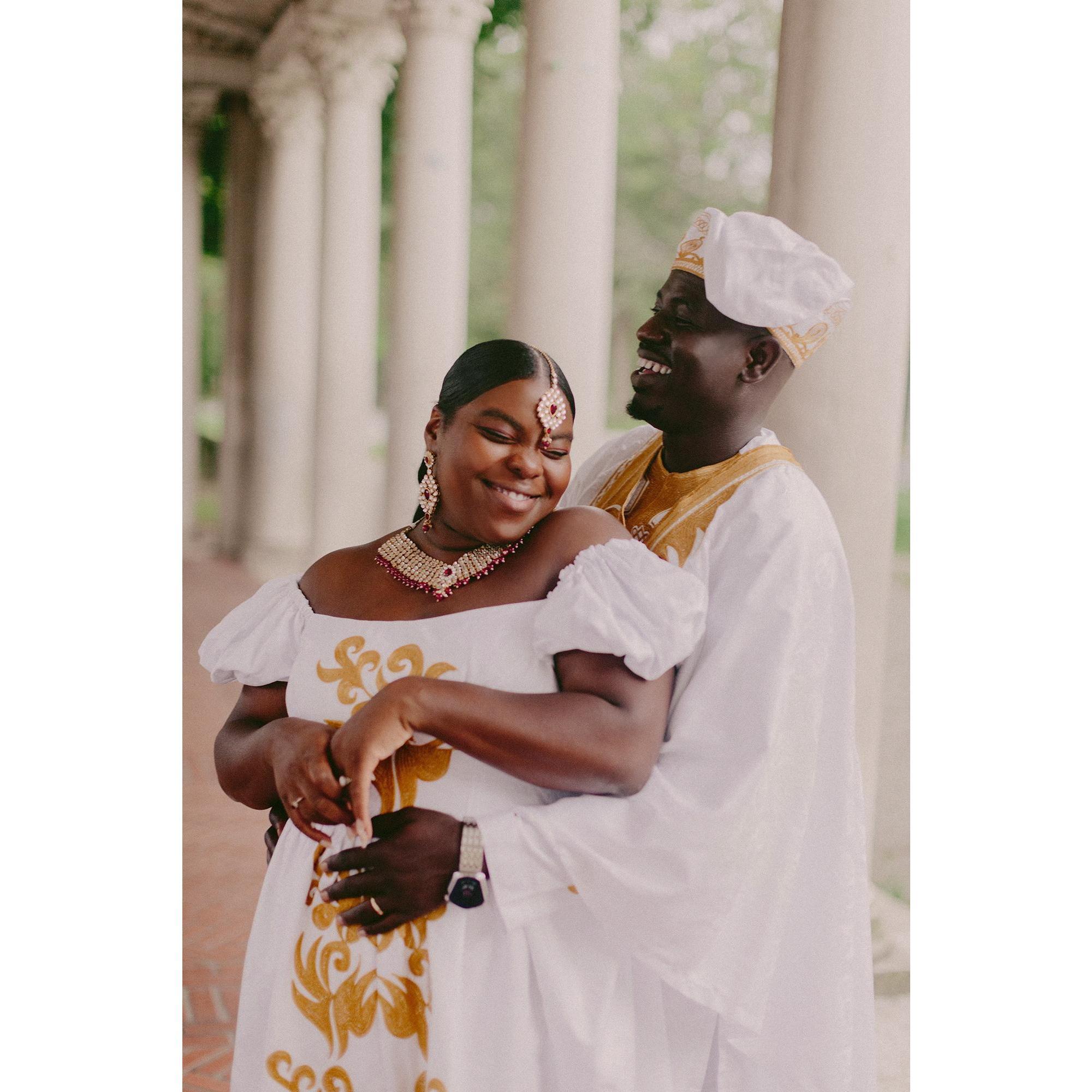 Our outfits were the most traditional thing about our wedding