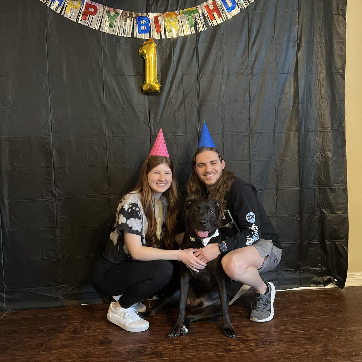 Denver’s first birthday!! Our pride and joy, February 2022