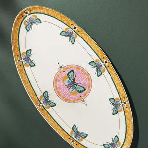 The Bistro Tile Stoneware Platter: Garden Edition