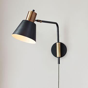 west elm + Rejuvenation Cylinder Sconce - Adjustable