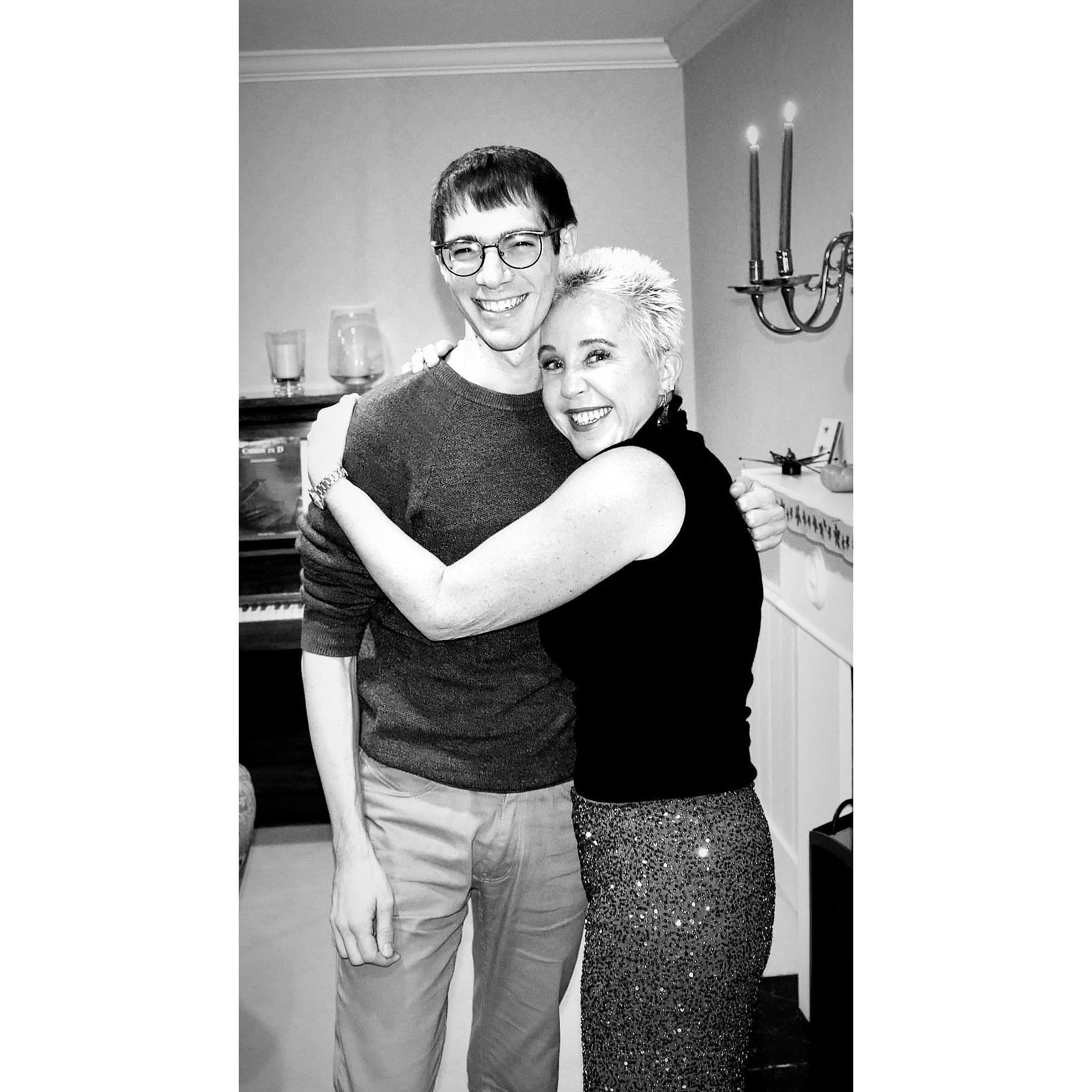 Devin bonding with future mother-in-law at Thanksgiving 2019