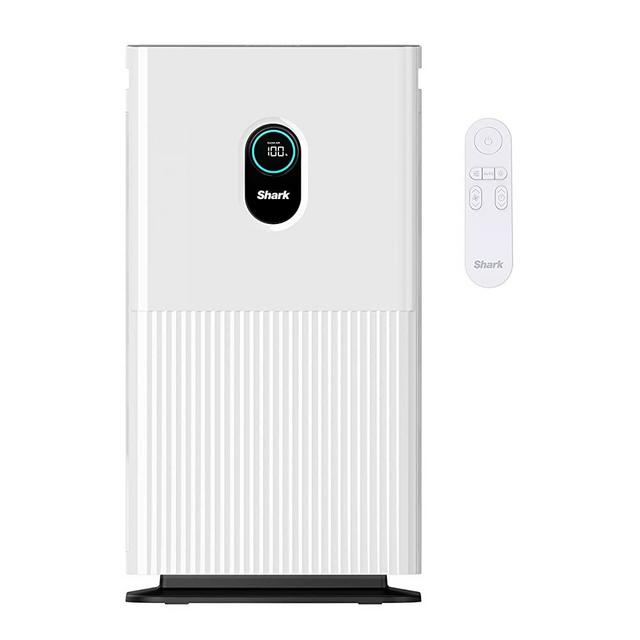 Shark HE601 Air Purifier 6 True HEPA Covers up to 1200 Square Feet, Captures 99.97% of dust, Dander, allergens, viruses, Smoke, Household Odors to 0.3 microns, Advanced Lock, Ultra Quiet, 6 Fan, White