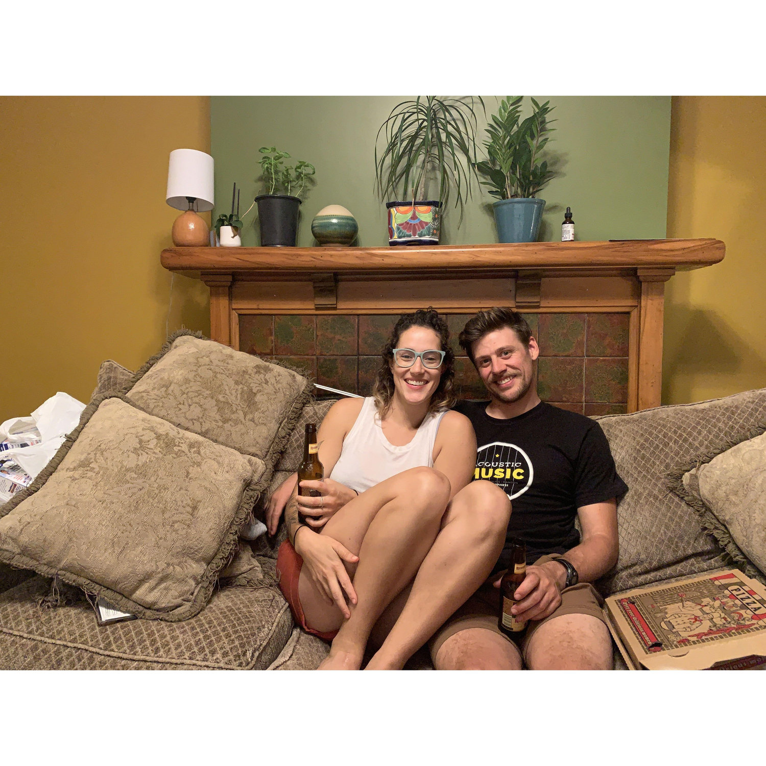 The first night we moved into our first shared apartment. We lived in this house for 3 years.
