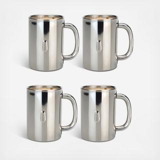 Straight Coffee Mug, Set of 4