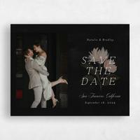 Black Wedding Save the Date - Brocard Photo