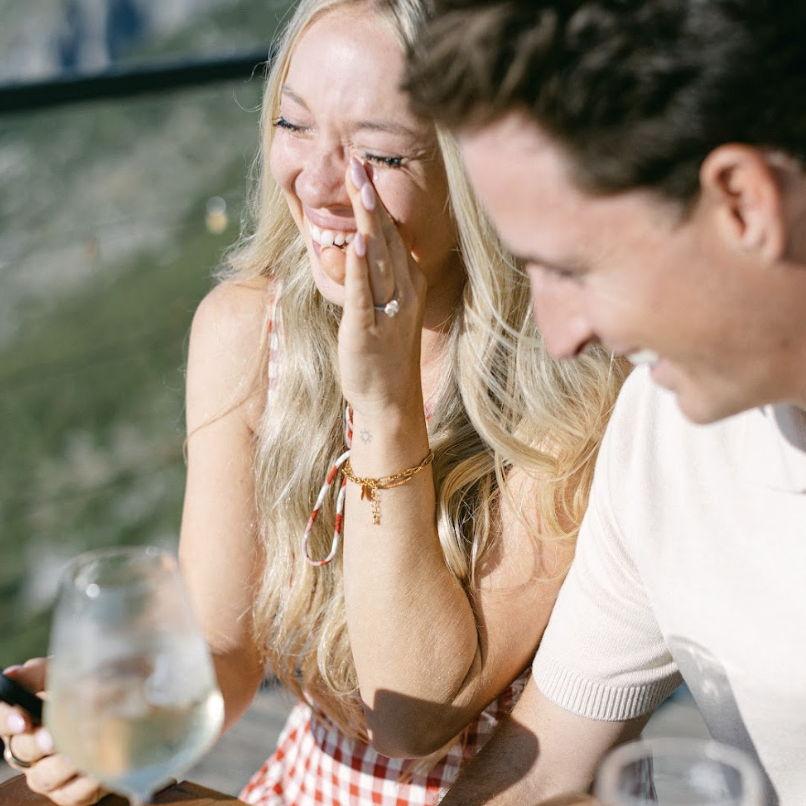 Davis surprised me and put together a video of our closest friends and family congratulating us. Such a special moment!