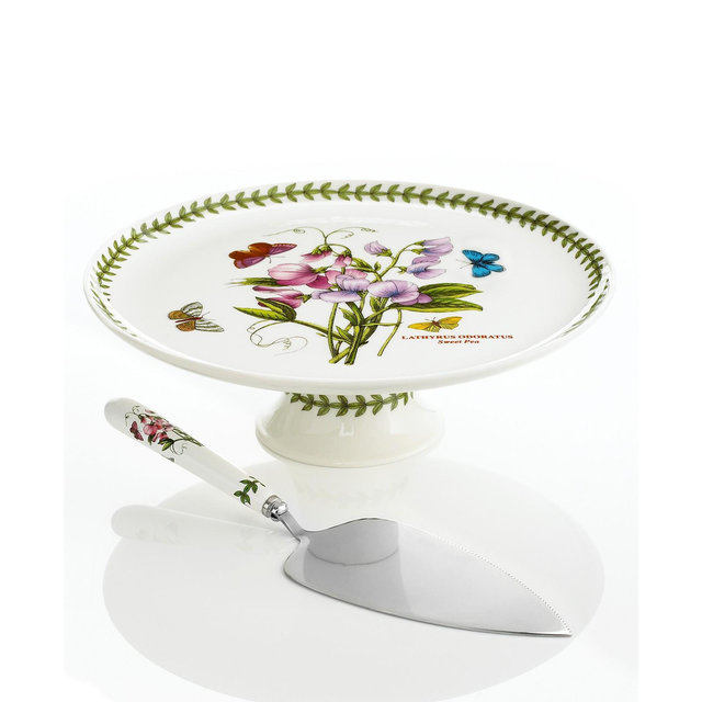 Portmeirion Dinnerware, Botanic Garden Footed Cake Stand with Server