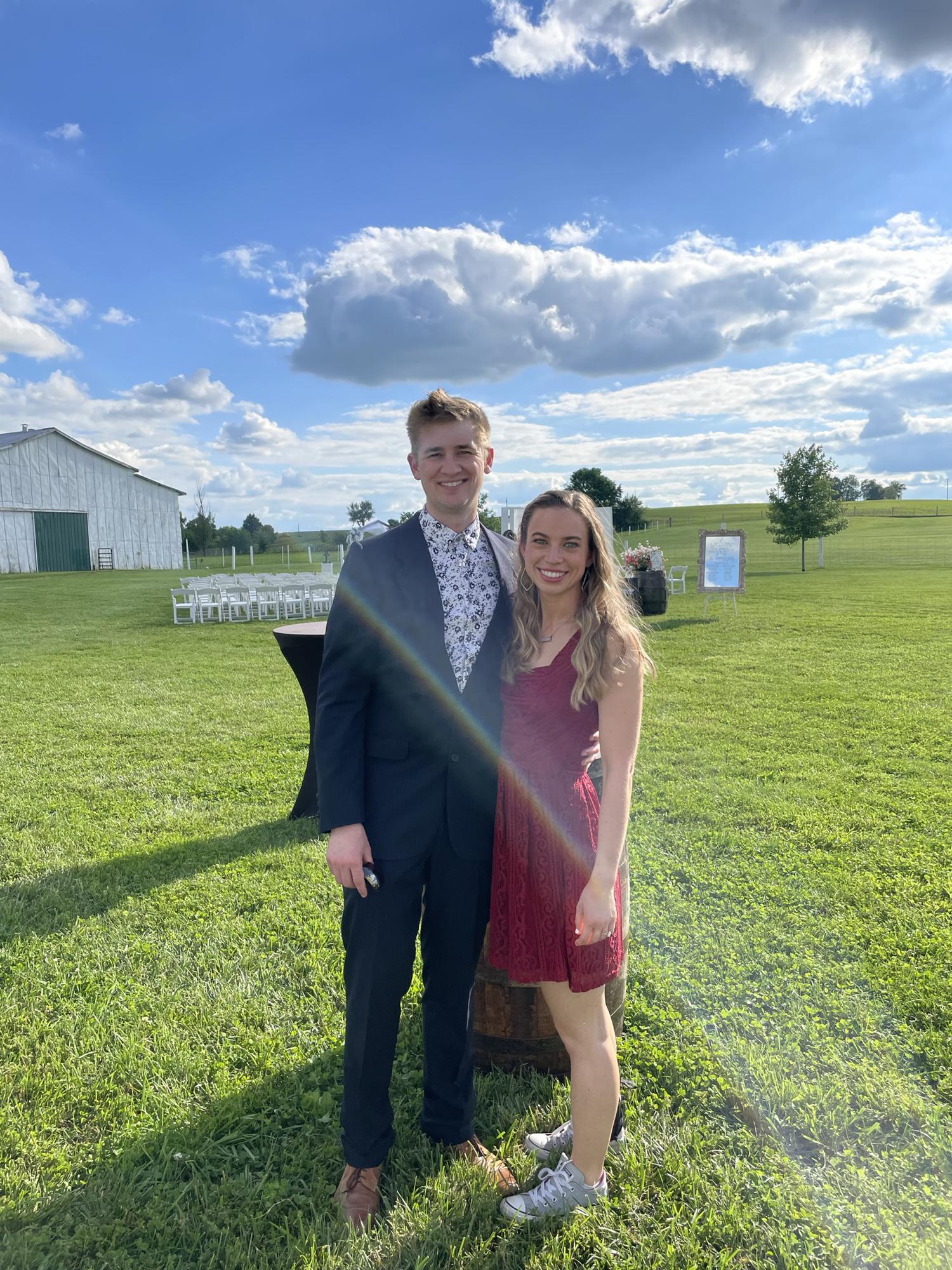 Hayden and Kyle’s wedding, exactly one year before ours