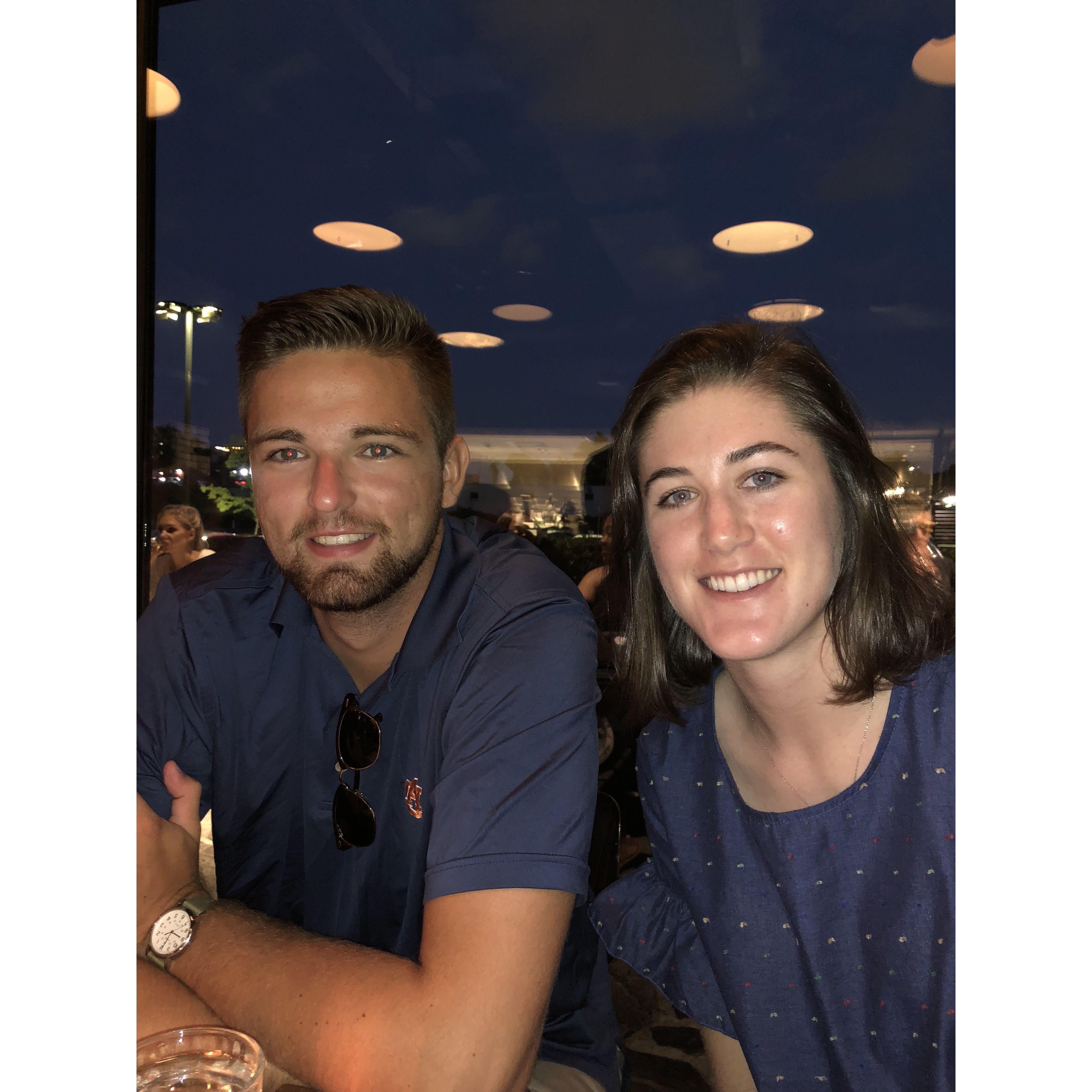 Our first photo together.