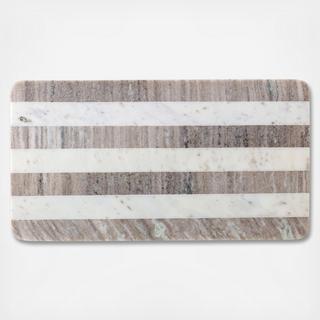 Large Cheese & Cutting Board with Stripes