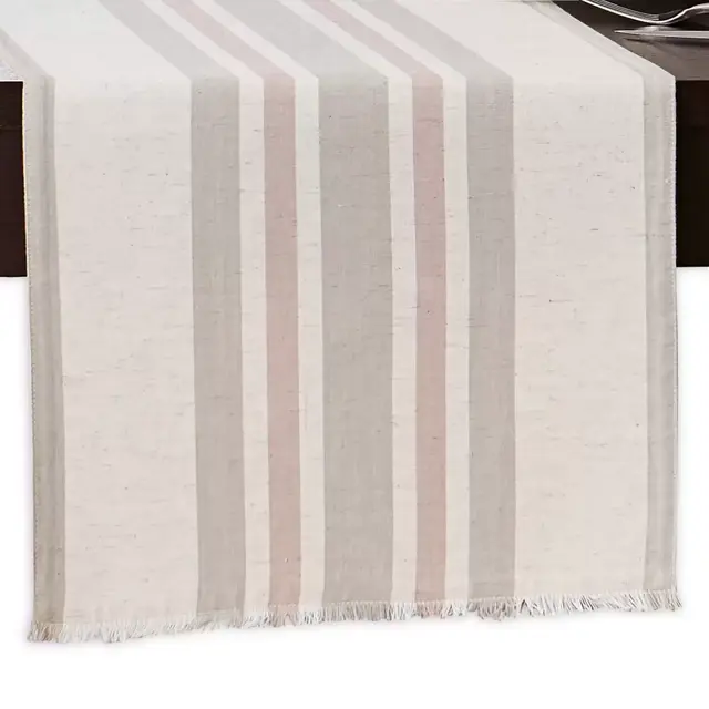 Striped 72-Inch Table Runner in Natural