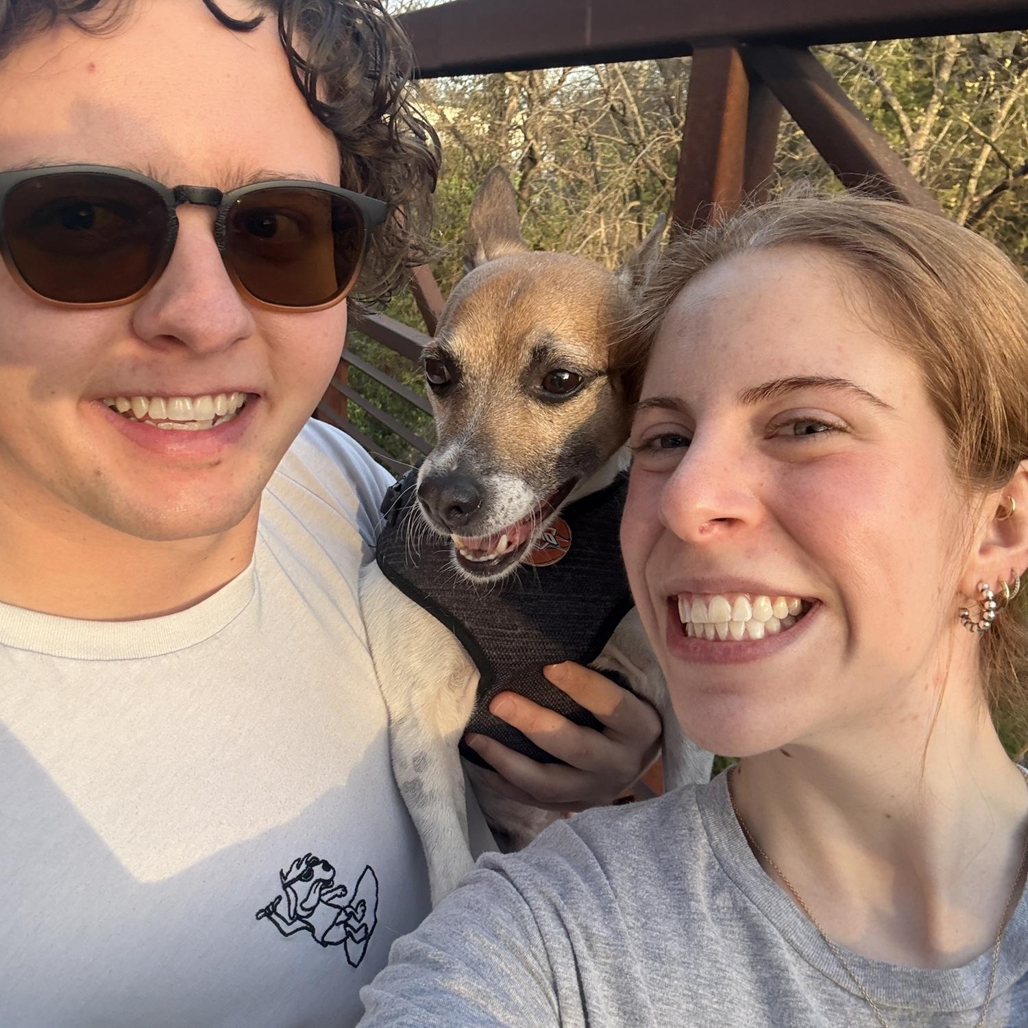 One of our favorite things to do together is take Chief on walks! Coincidentally it’s also one of Chief’s favorite things to do!