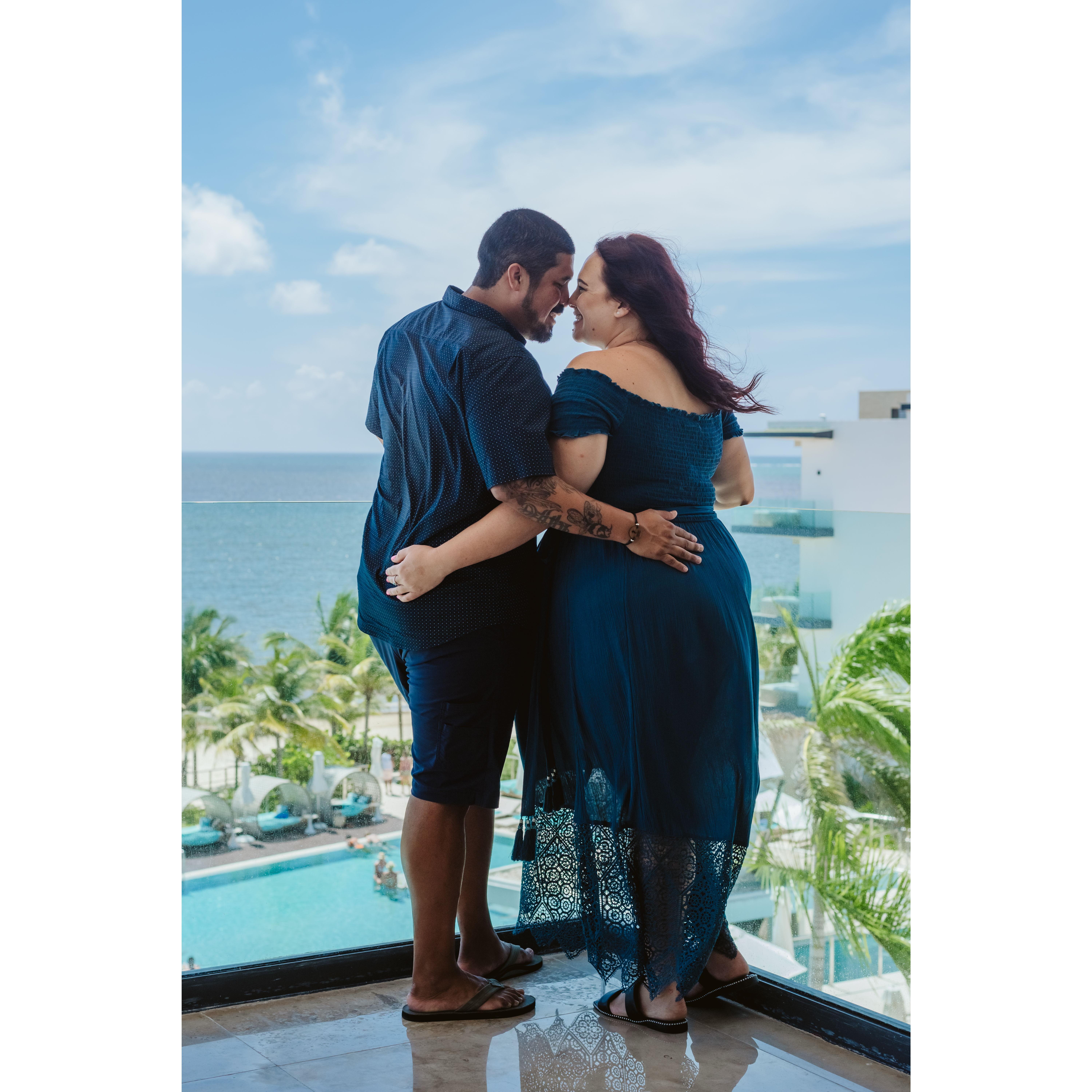 Our first anniversary trip to Cancun