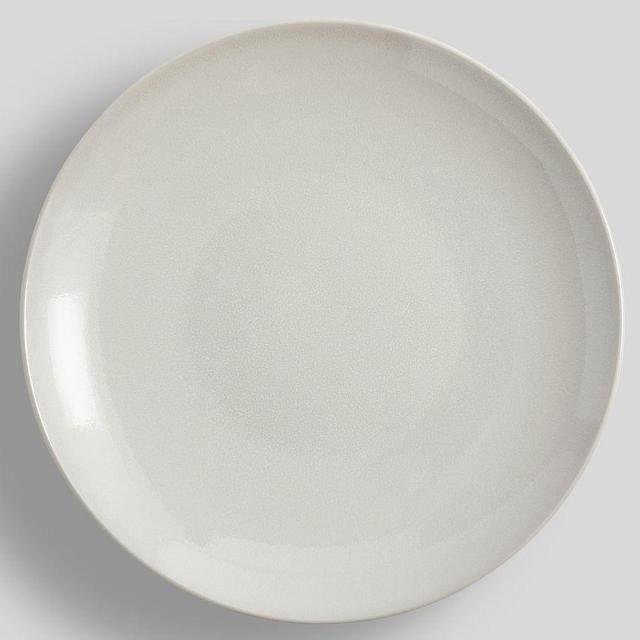 Mason Glossy Stoneware Dinner Plates, Set of 4 - Ivory Gloss
