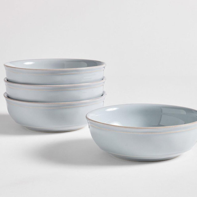 Cambria Handcrafted Stoneware Soup Bowls Set of 4 Color: Chambray
