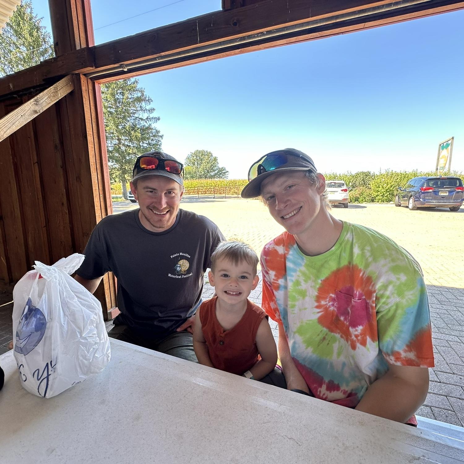 21 September 2024 - Ryan, Paul, and Jack at the Cider Mill