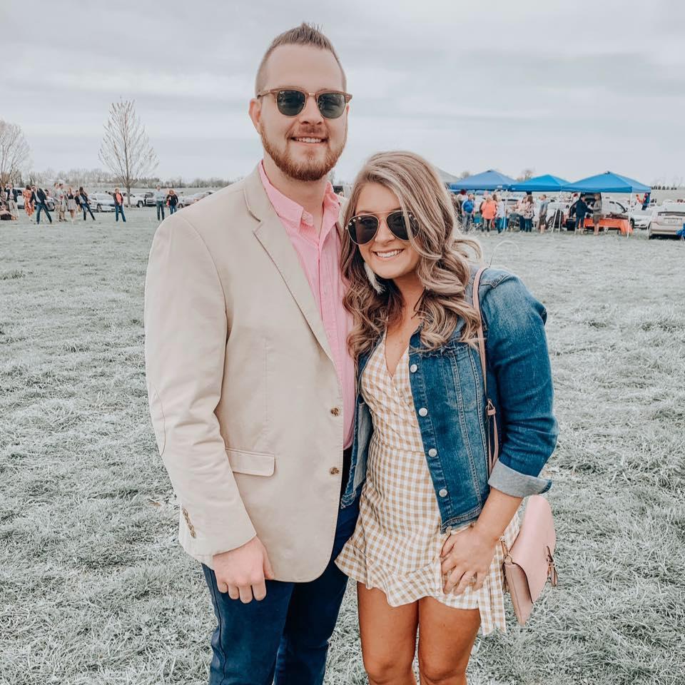 At Keeneland for his fraternity's alumni day