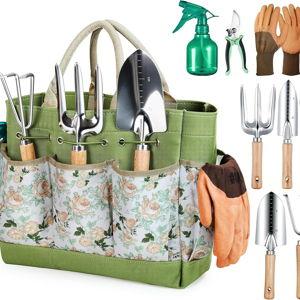 Garden Tool Set, 9-Piece Complete Gardening Essentials