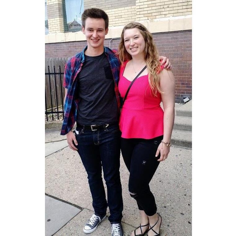At our first (of many) concerts shortly after we started dating in 2015