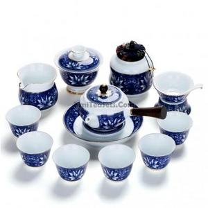 Blue And White Porcelain Chinese Tea Set
