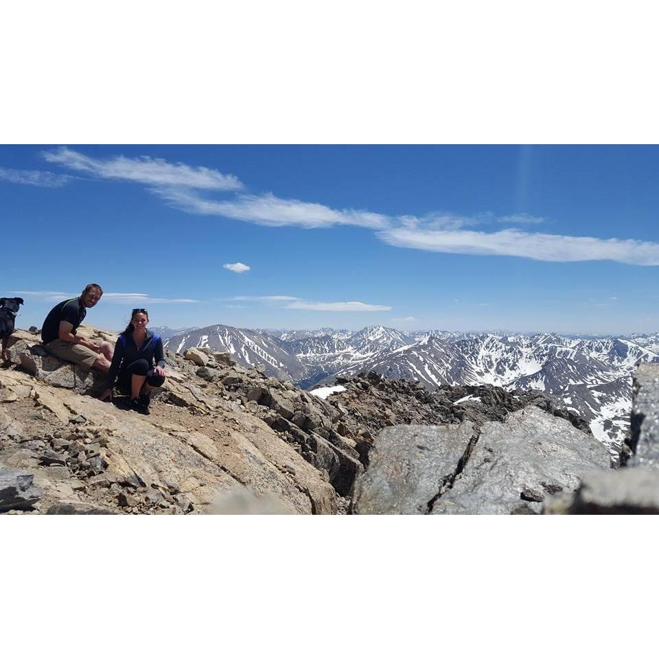 This was our first time summiting a 14er.  Mount Massive, Leadville, CO