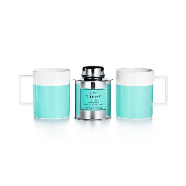 Color Block Two-piece Mug and Tea Set