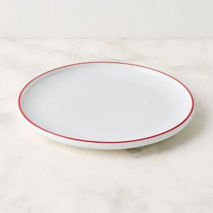 Dansk Red/White Set of 4 Salad Plates