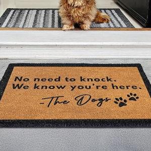 No Need to Knock Dog Doormat