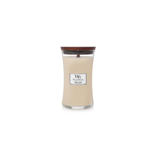 21.5oz Large Hourglass Jar Candle Vanilla Bean - WoodWick