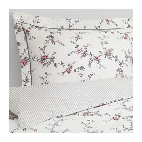 STENÖRT Duvet cover and pillowcase(s), flower, Full/Queen (Double/Queen)