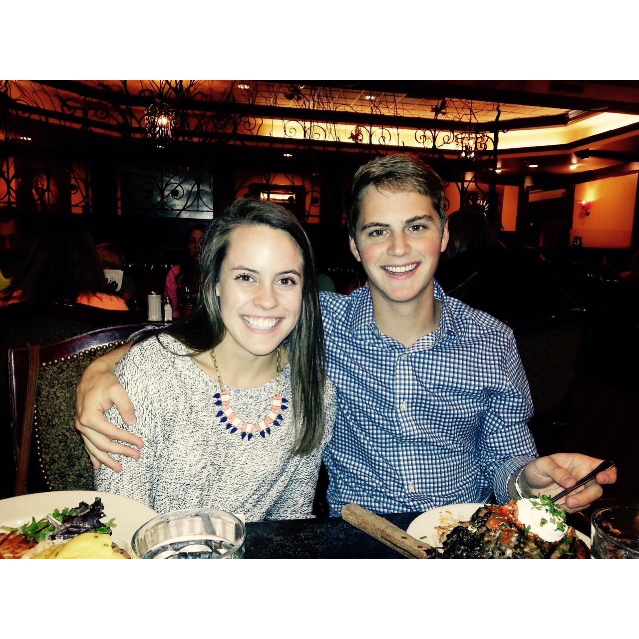 First time Ellie met Chris... October, 2014