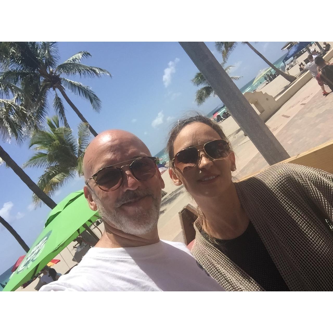 De playa en Fort Lauderdale, Florida.