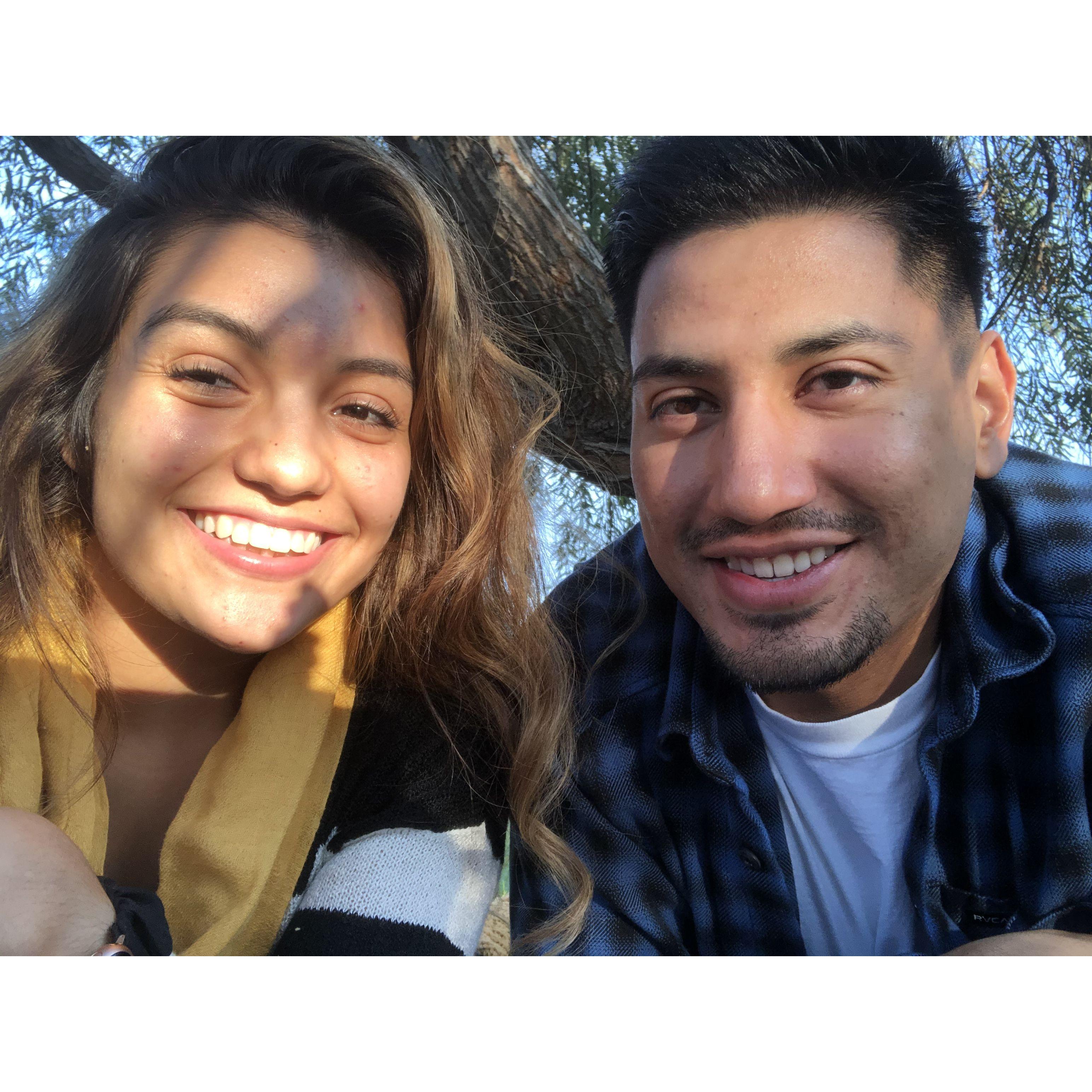 Our first picnic date, Nov 12, 2020🧺