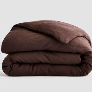 European Linen Duvet Cover in Espresso