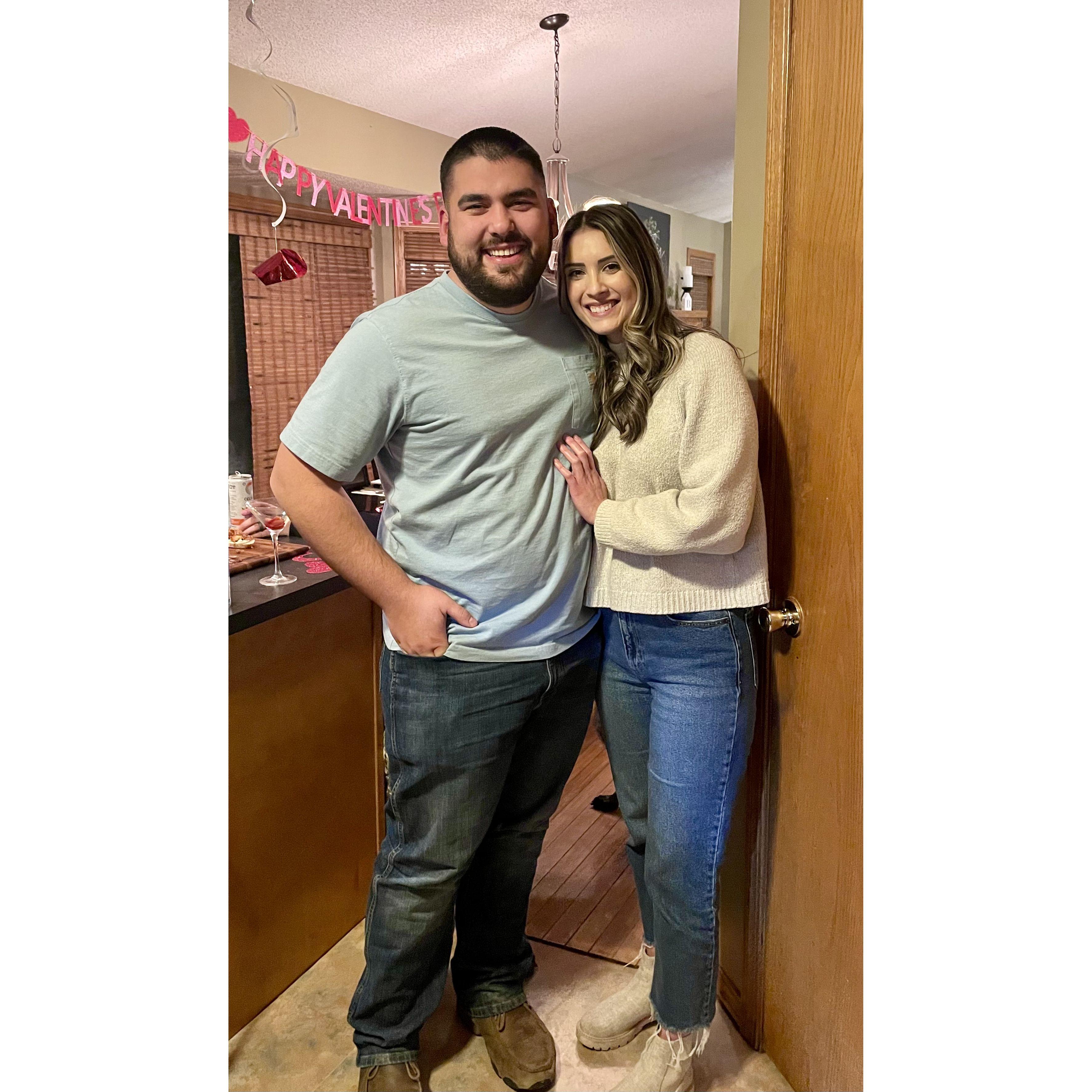 Our first picture together as a couple!