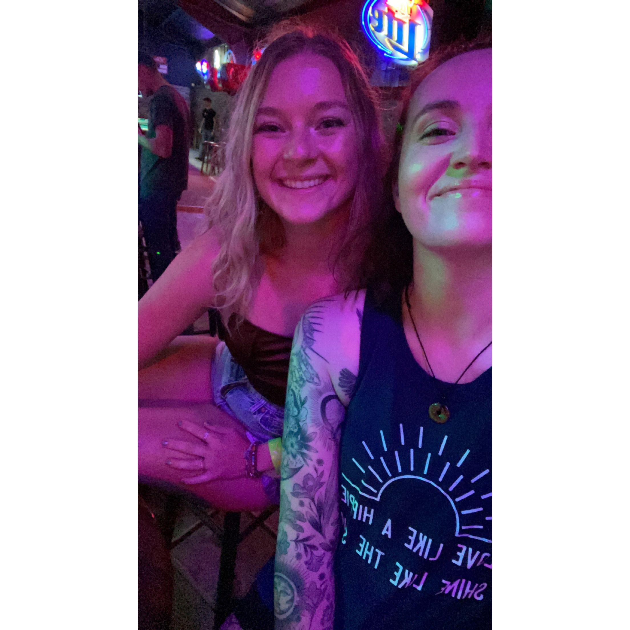 Local dancing hangout with Shyla in Jacksonville, NC.
