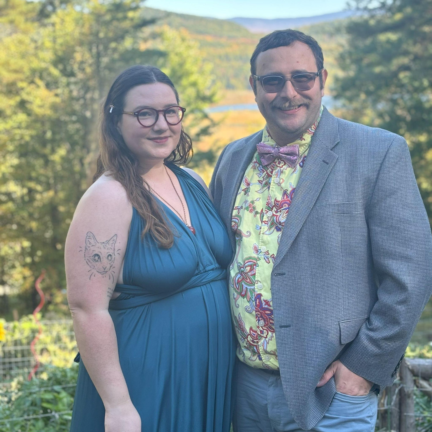 dolled up for a wedding in Vermont