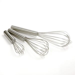 Norpro Balloon Wire Whisk Set of 3 Stainless Steel Stir/Mix/Beat 6" /8"/ 10"