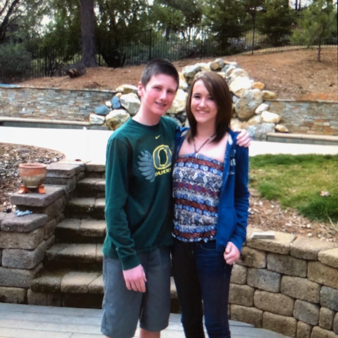 Jason and Mackenzie dated in 2012 and this picture was taken at Jason's families house before one of their "dates."