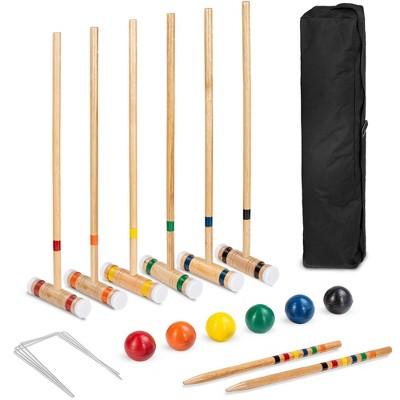 6-Player Wood Croquet Set