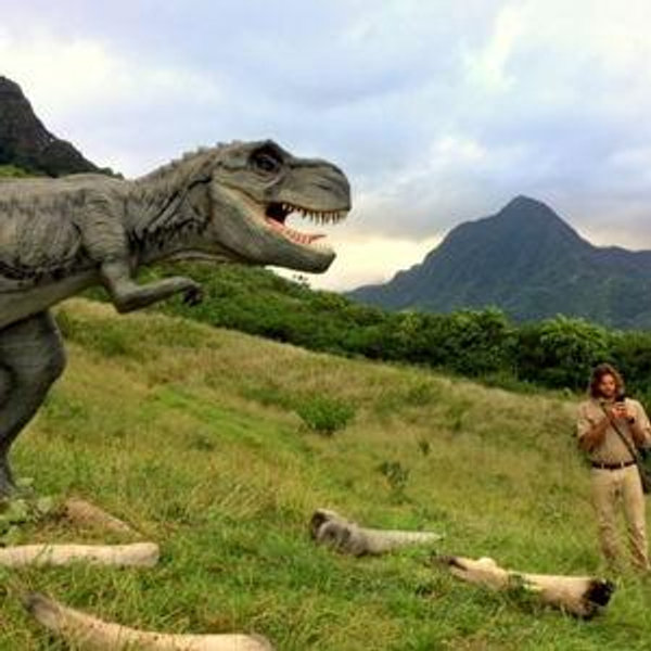 Help us Escape the Dinos at Kualoa Ranch Jurassic Park Tour