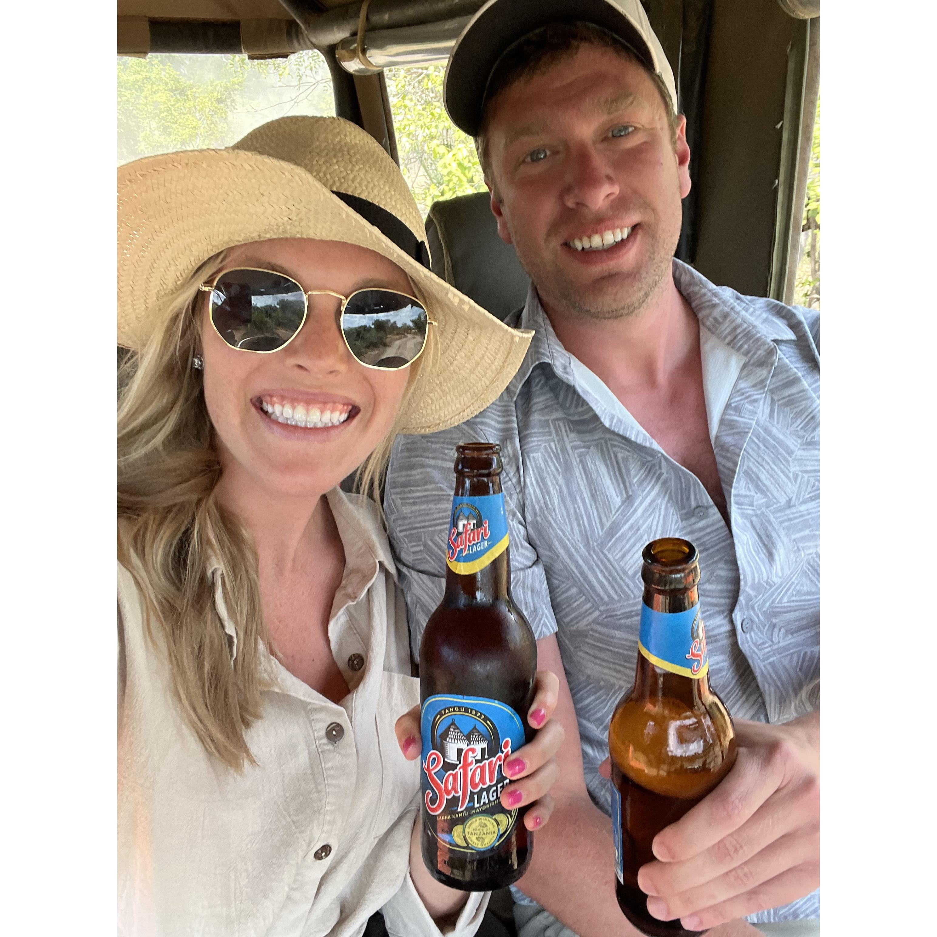 Safari beers...cheers!