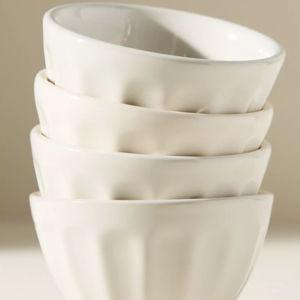 The Latte Stoneware Nut Bowls, Set of 4: Amelie Edition
